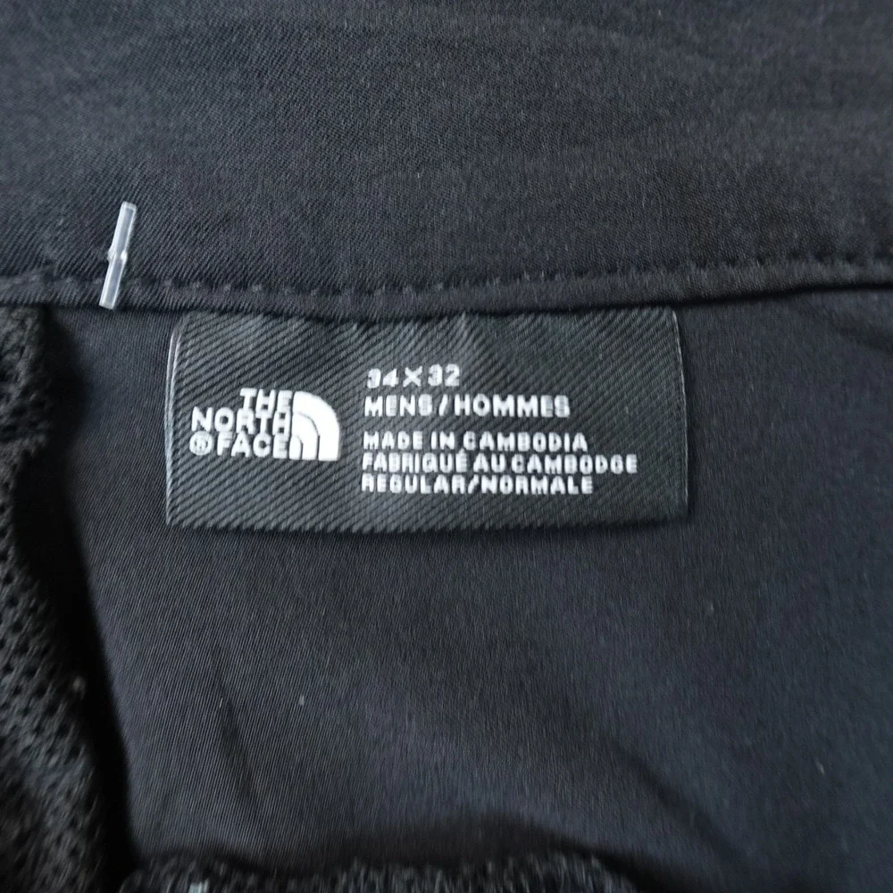 North Face Pants Mens 34X32 Black Chino Performance Tech Outdoor Hiking Stretch